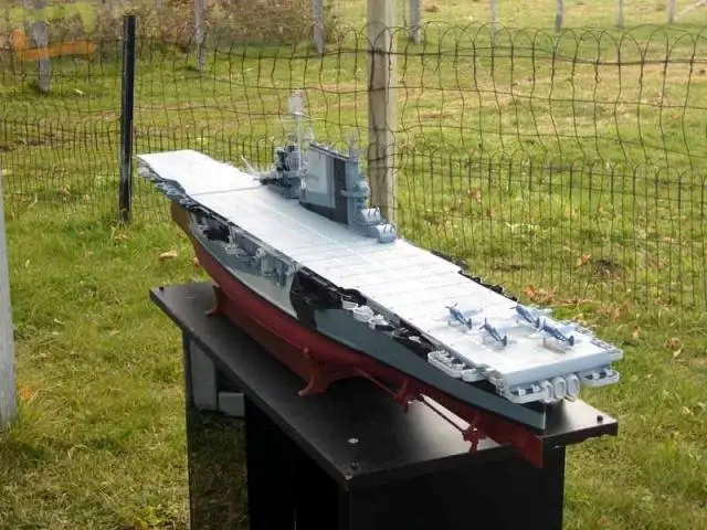 3 D бумажная модель авианосца Saratoga Бумажная сделай сам ручная форма набор