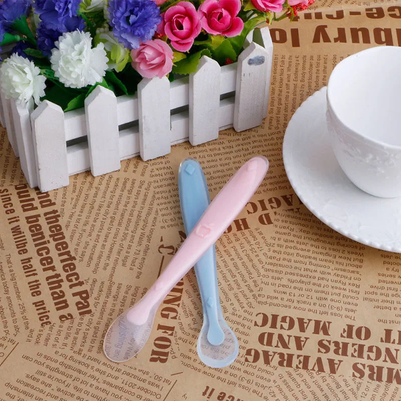 Мягкая силиконовая ложка для кормления Красивая посуда подарки детей | Мать и