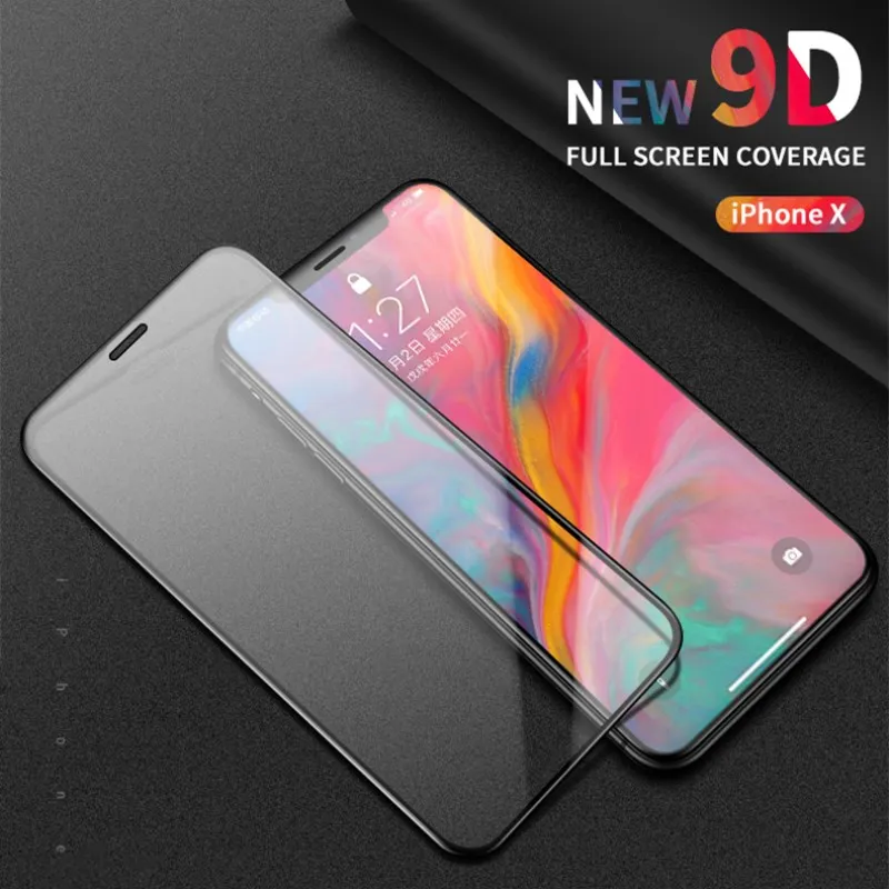 9D radian Защитное стекло для iPhone 7 6s 8plus защиты экрана XS MAX XR закаленное 9H пленка |
