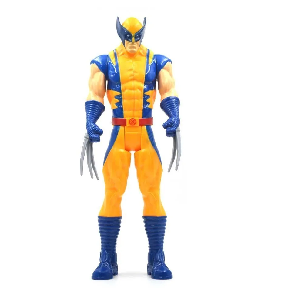 wolverine no box 30 см Marvel Мстители игрушки танос Халк Бастер человек паук Железный человек Капитан Америка Тор Росомаха Черная пантера фигурка куклы - Цвет: wolverine no box