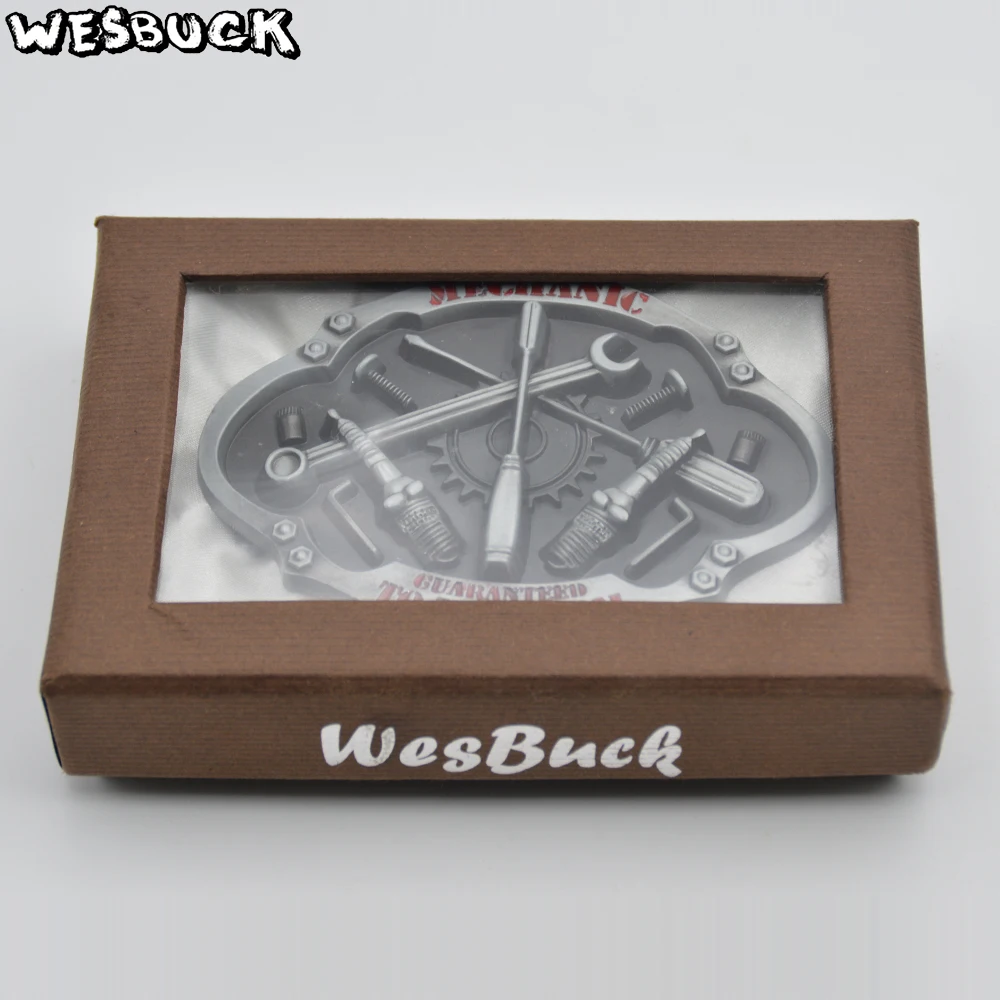 5 PCS MOQ WesBuck бренд приятный дизайн пояс механика Пряжка из цинкового сплава