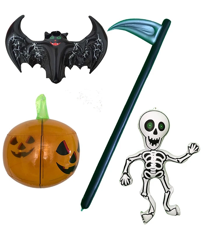 Надувные анимированные скелетоны летучая мышь серповидная тыква украшения для
