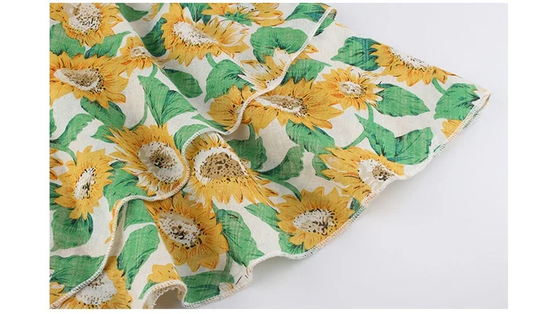 Женское короткое пляжное платье винтажное сексуальное зеленое с цветочным