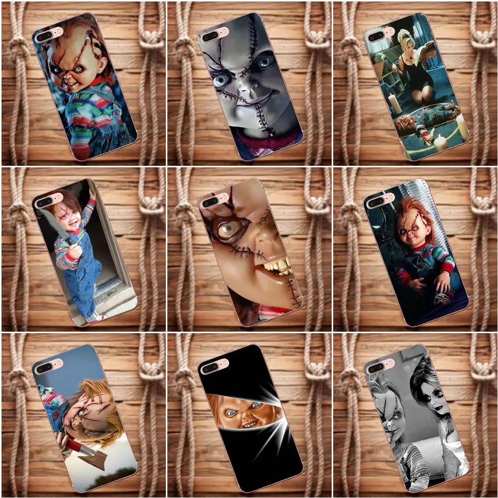 Мягкий ТПУ чехол для телефона Vvcqod новинка кукла Чаки Apple iPhone 4 4S 5 5C 5S SE 6 S 7 8 Plus X Moto G