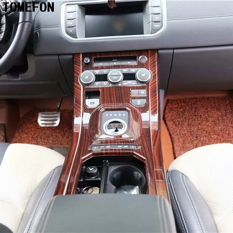 TOMEFON для Range Rover Evoque 2015 2018 ABS углеродное волокно краска интерьера древесины