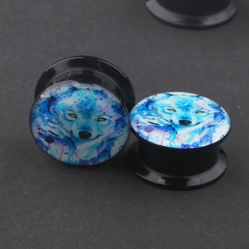 Fshion женские и мужские украшения для пирсинга акриловые спиральные конические