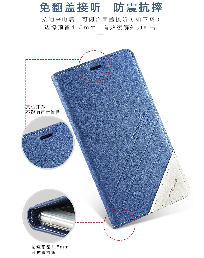 TSCASE For Xiaomi Mi 5S Plus Case Cover Flip PU Leather Stand Mi5S Magnetic Clip Protective Shield | Мобильные телефоны и