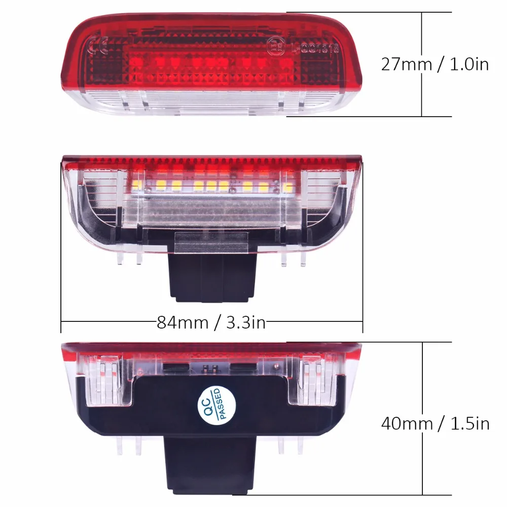 1-10 пар светодиодный светильник для автомобильной двери для Volkswagen VW Passat Scirocco Jetta Tiguan EOS CC Golf Sharan Sagitar Magotan Touareg
