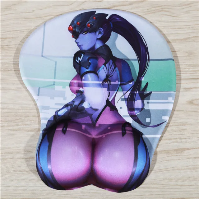 Widowmaker FFFAS 3D Хип Коврик для мыши Коврик для запястья коврик для мыши сексуальный в виде груди игровой коврик японская модель США DVA D. Va Tracer Mercy Widowmaker - Цвет: Widowmaker