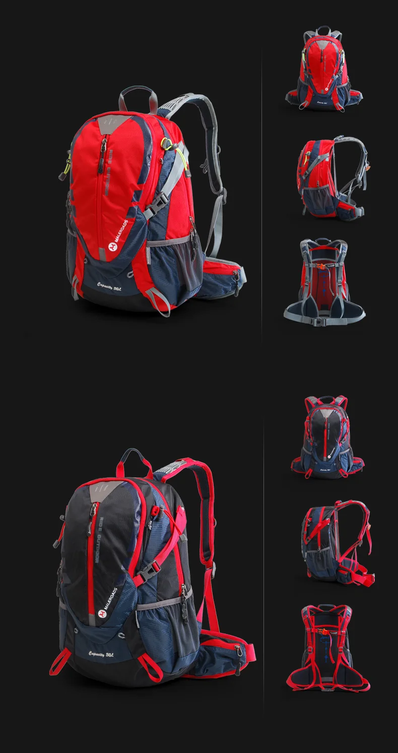 Maleroads Велоспорт Bakcpack 30L велосипед рюкзак дорога езда рюкзак для кемпинга Пеший Туризм саквояж Для мужчин Для женщин