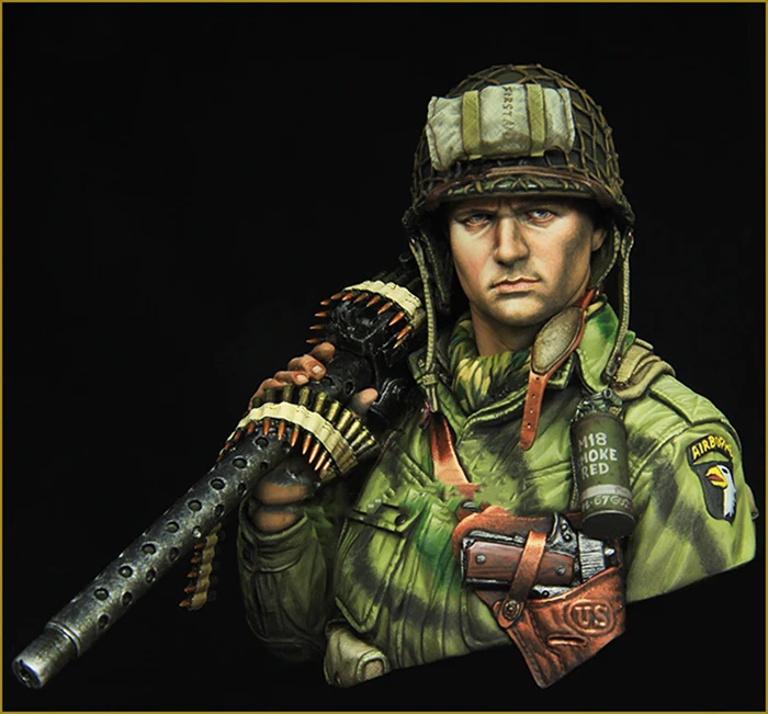 Неокрашенный набор коллекция 1/10 года бюст старинного воина зима 1944 фигурка из
