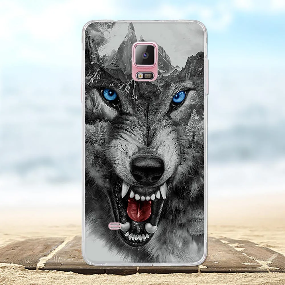 For Samsung Galaxy Note 4 Case Soft TPU N910F N910C Cover Animal Patterned Bumper | Мобильные телефоны и аксессуары