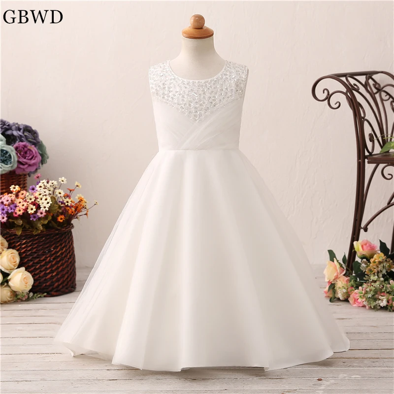 Коллекция 2019 года Красивые Платья с цветочным узором и бантом для девочек