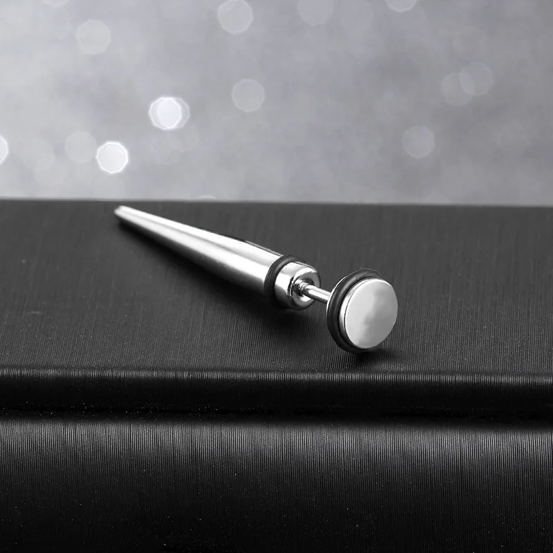 1 шт. серьги-гвоздики из нержавеющей стали с шипами и заклепками гипоаллергенные