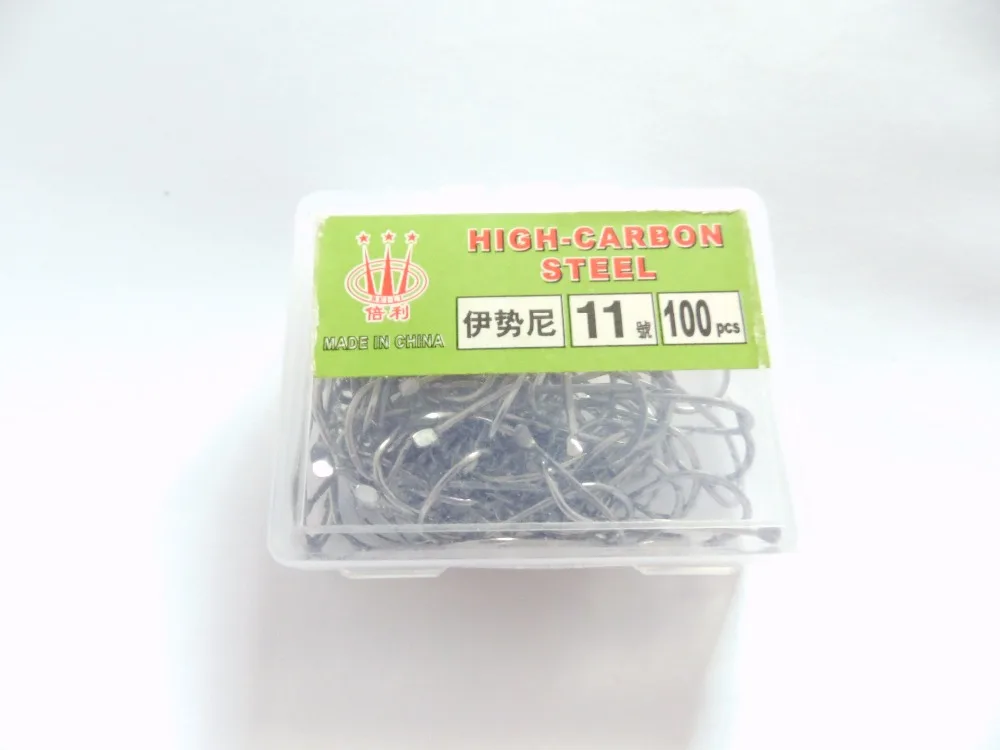 Розница 100 шт./корт. 1 #-11 # рыболовные крючки из высокоуглеродистой стали для ловли