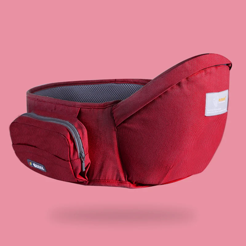 Honeylulu ремень безопасности ребенка талии табурет слинг для новорожденных дышащий кенгуру для ребенка Ergoryukzak Хипсит одного плеча рюкзак - Цвет: red