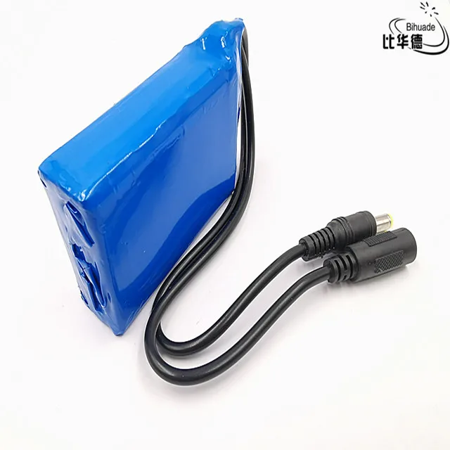 12V 5000mah литиевая батарея перезаряжаемая DC Батарея полимерная для монитора мотор