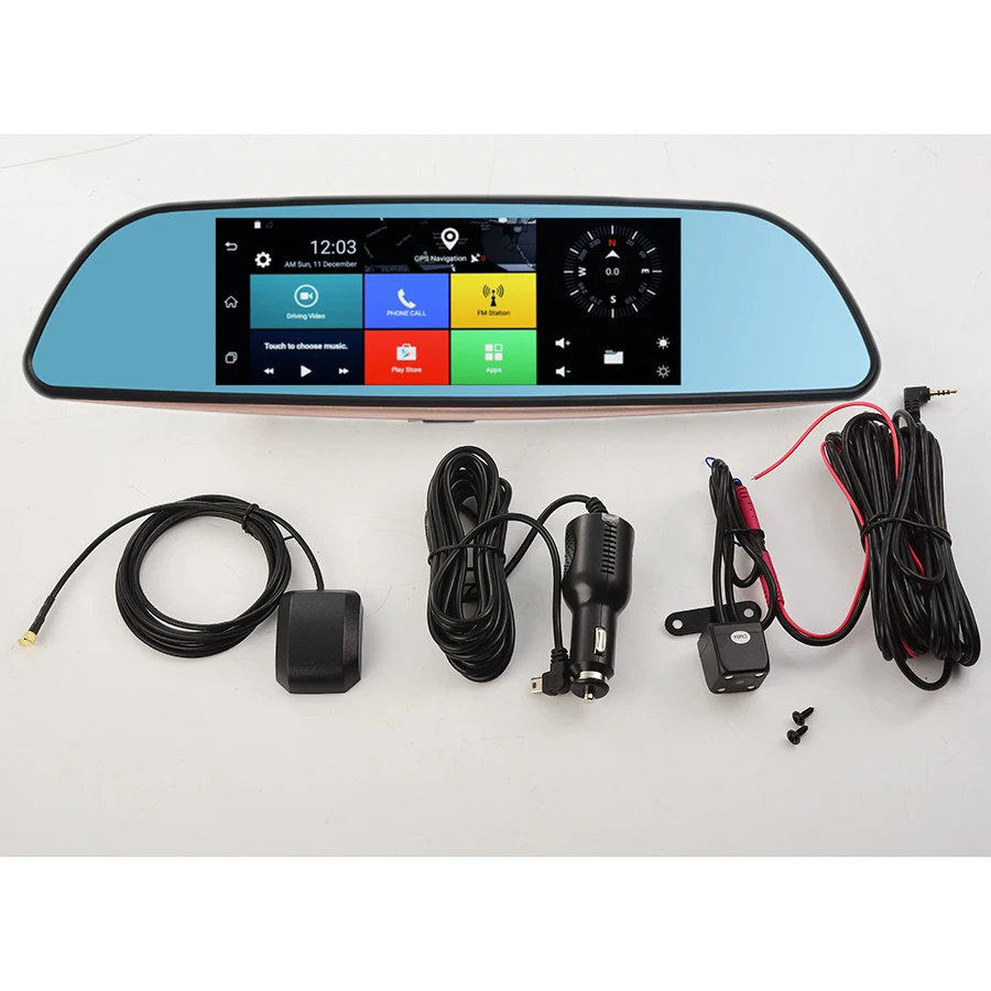 Otstrive 7 дюймов 3g gps Android 5 0 автомобиль грузовик Bluetooth Wi Fi камера заднего вида Двойной