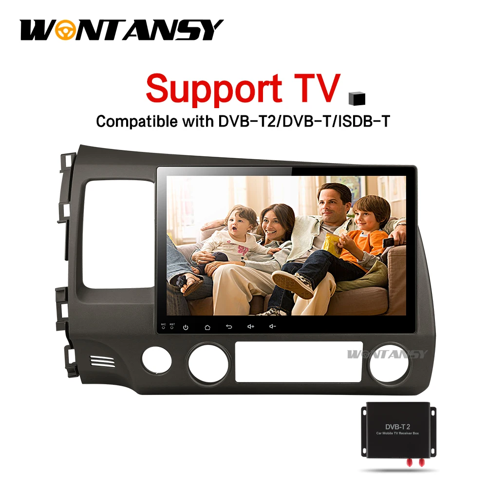 2G android автомобильный dvd gps плеер для honda civic 2006-2011 с радио навигация поддержка