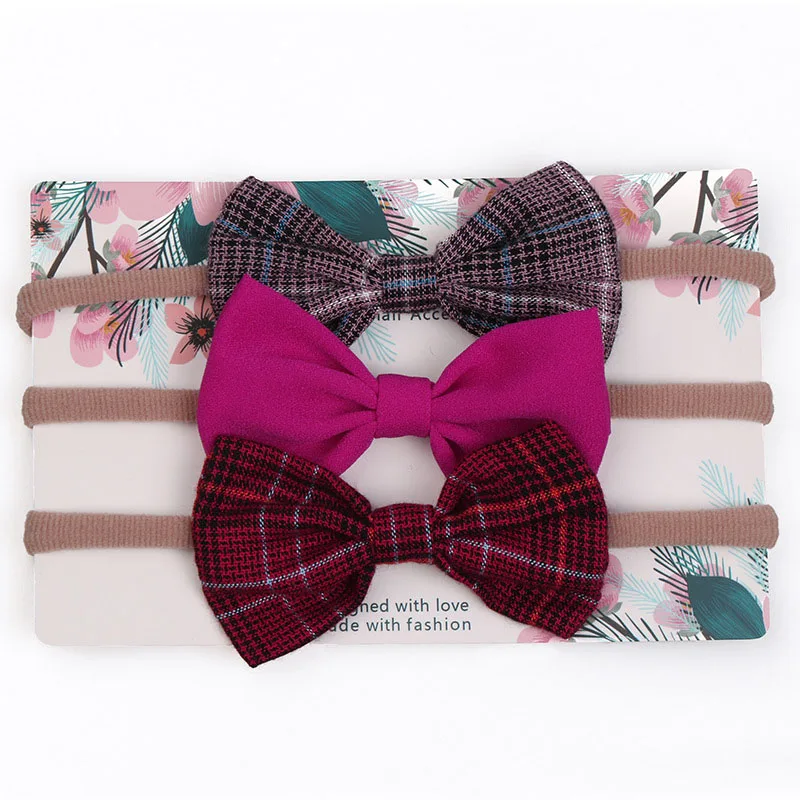 3pc headband 02 3 шт./компл. Милая Одежда с бантом для маленьких девочек повязка на голову новорожденных детей, повязка на голову, повязка для малышей эластичная Детская повязка на голову Haarband Детские аксессуары для волос - Цвет: 3pc headband 02