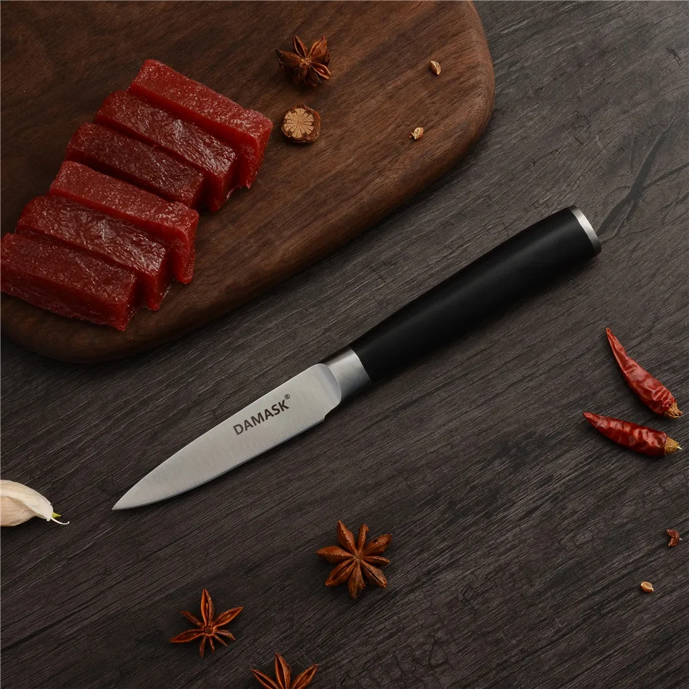 Damask Высококачественная кухонная готовка из нержавеющей стали набор ножей для