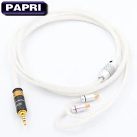 papri upgraded earphone cable 99 999997 occ silver plated diy cable replacement cables for ls400 ckr90 a2dc
