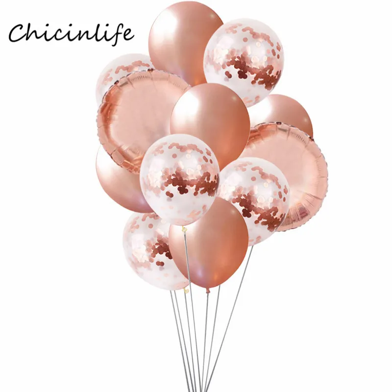 Chicinlife розовое золото фольгированные шары свадьба день рождения бахрома занавеска с блестками Выпускной Рождество вечеринка украшения