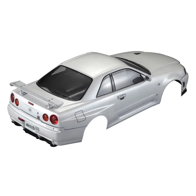 Killerbody NISSAN SKYLINE R34 закончил тела жемчужно белый RC кузова автомобиля для 1/10