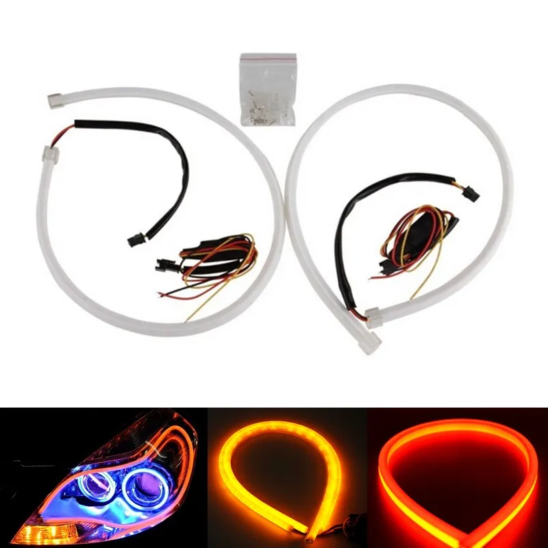 Гибкая светодиодная лента для дневных ходовых огней 2 х45 см|lights style|light runninglight strip |