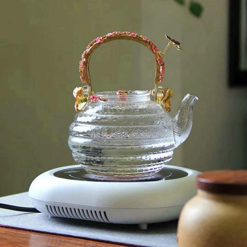 Стеклянный чайник King Tea Mall для чая чайный инструмент нагрева воды пивоварения