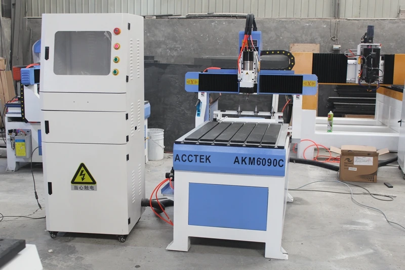 Расширенный линейный счетчик древесины мини ЧПУ маршрутизатор AKM6090C с простой
