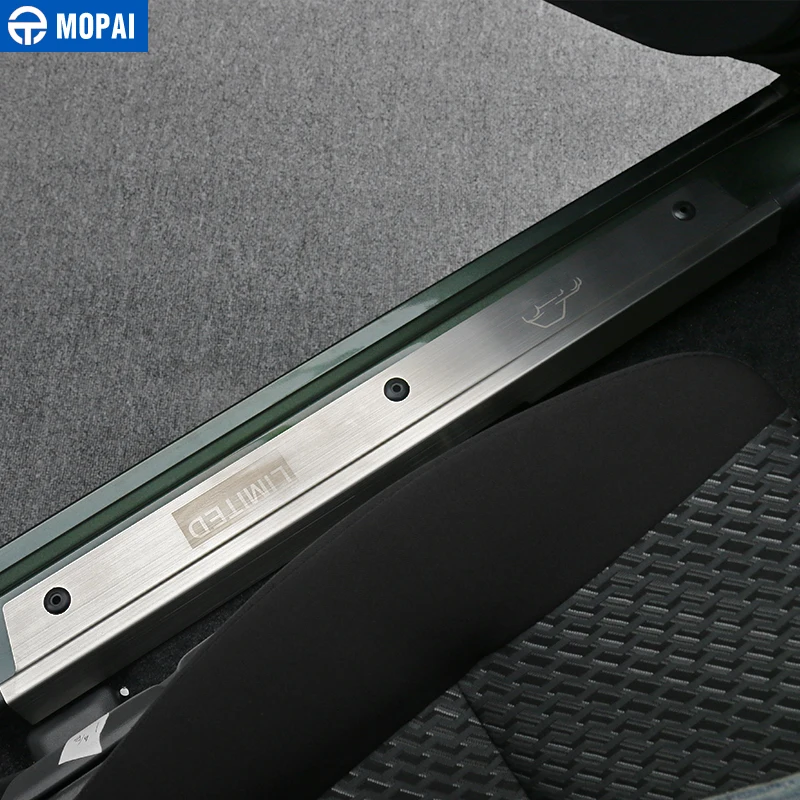 MOPAI стильная Пряжка из нержавеющей стали защитная Накладка на порог для Suzuki Jimny 2007