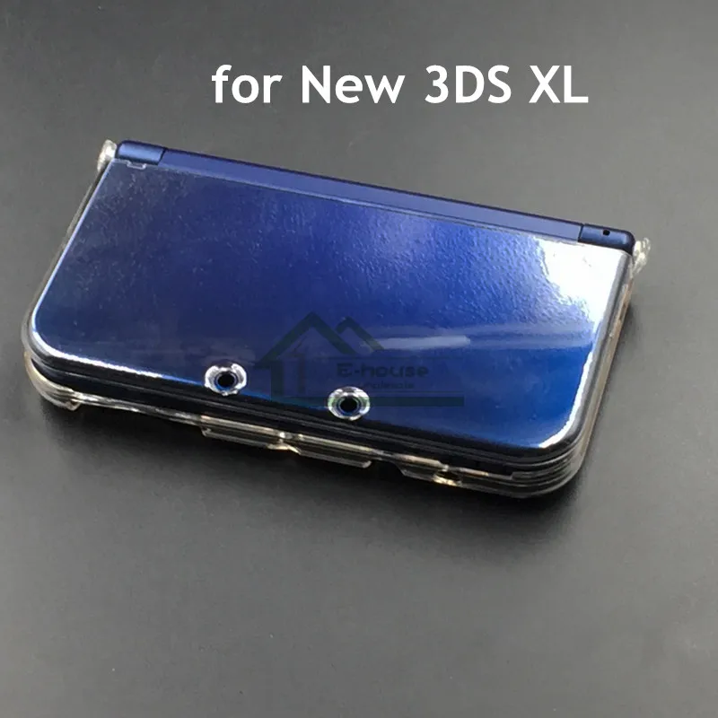 Прозрачный жесткий защитный чехол E-house для Nintendo 3DS XL прозрачный нового LL |