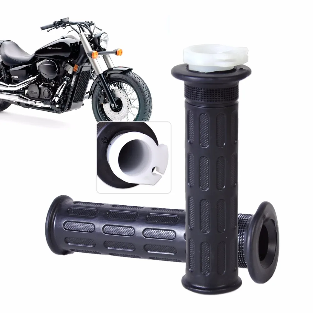 Резиновый руль дроссельной заслонки DWCX 2x 7/8 дюйма для мотоциклов BMW Harley Bobber Honda Yamaha