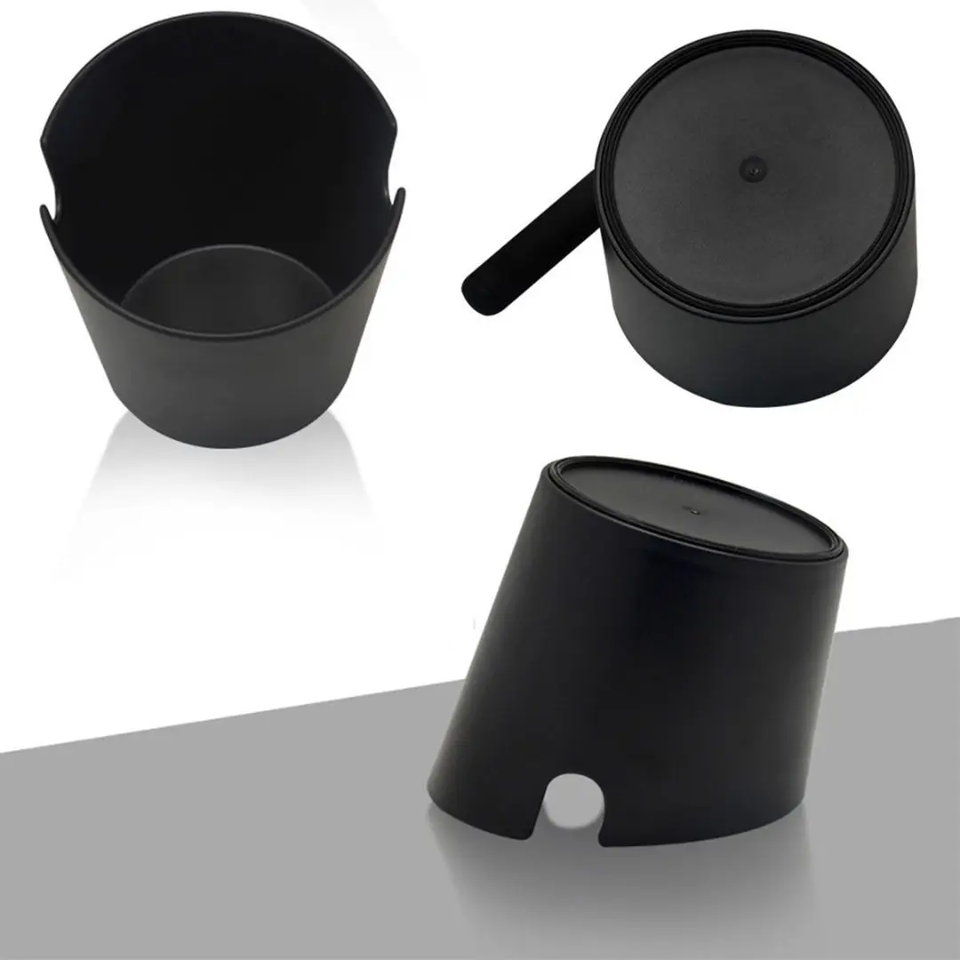 

Coffee Knock Box Wi/Handle Slag Bucket Espresso Grinds Tamper Waste Bin Plastic
