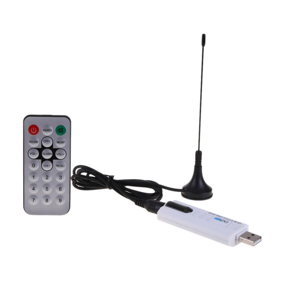 Цифровой спутник DVB T2 USB TV Stick тюнер с антенной удаленный будущий ТВ приемник для