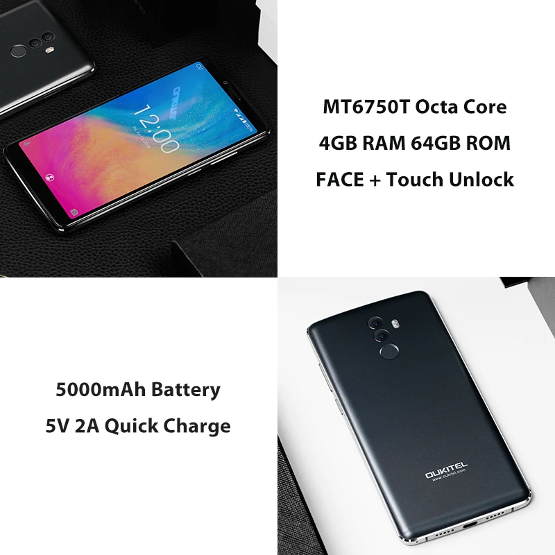 Oukitel K8 18:9 полный Дисплей 6 0 &quotмобильный телефон FHD Android 8 4G B Оперативная память