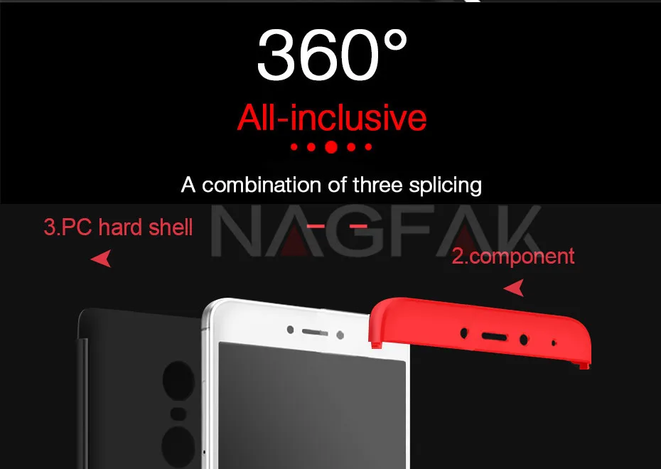 NAGFAK роскошный защитный чехол для Xiaomi Redmi Note 4 Note 4X чехол для телефона 360 градусов чехол s Note4 глобальная версия чехол для телефона Capa