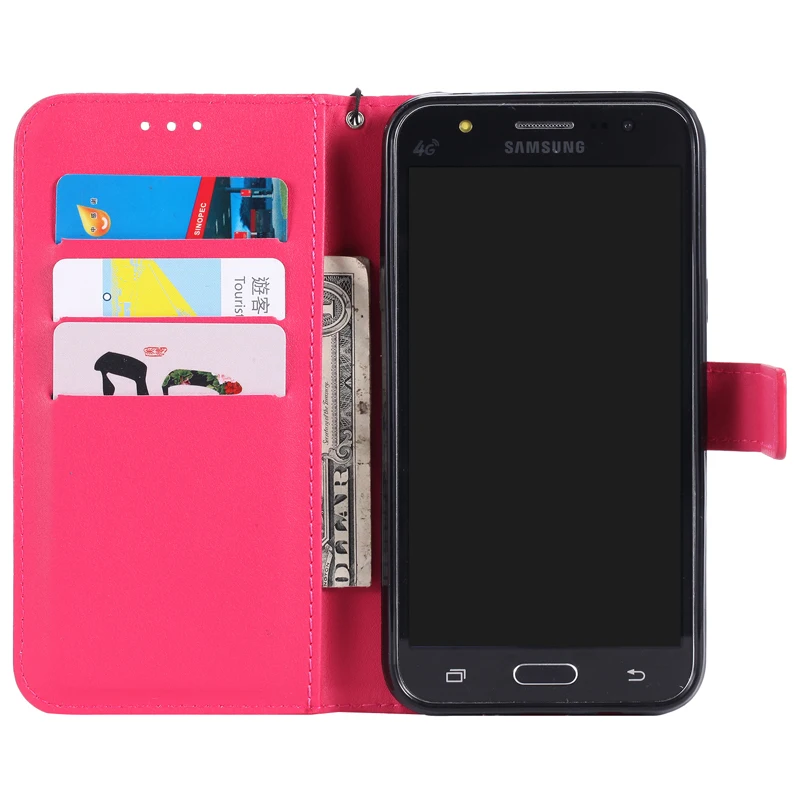 Кожаный чехол-бампер для Samsung Galaxy J3 2016 J36 чехол-книжка с бумажником SM J320F J320F/DS J320M