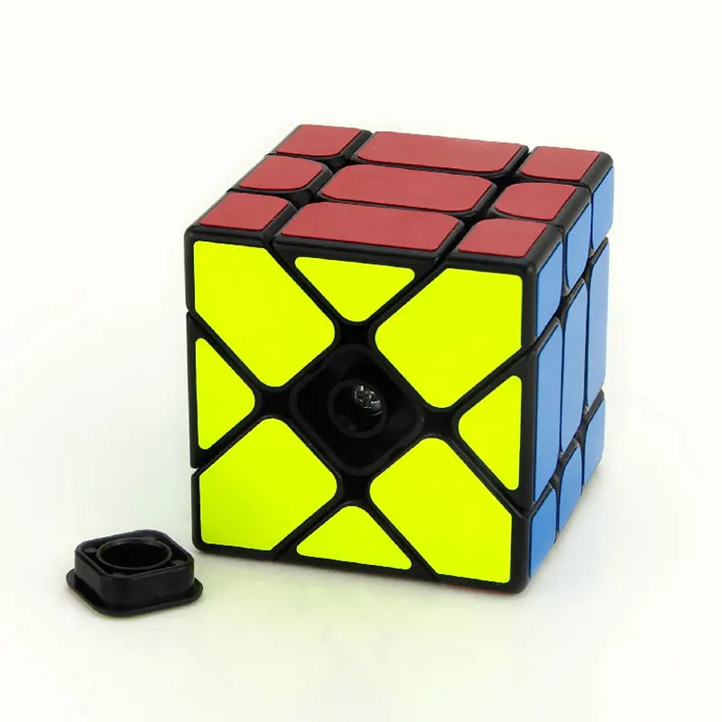 Бесплатная доставка 3x3x3 магический куб квадрат King Fisher Puzzle черный/белый цвета 3*3*3