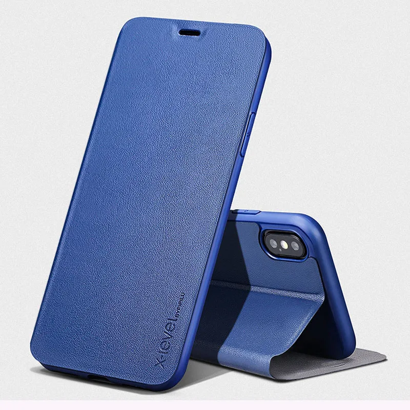 Роскошный кожаный флип чехол для iPhone11 pro max XS 6 6S 7 8 Plus XR ультра тонкий