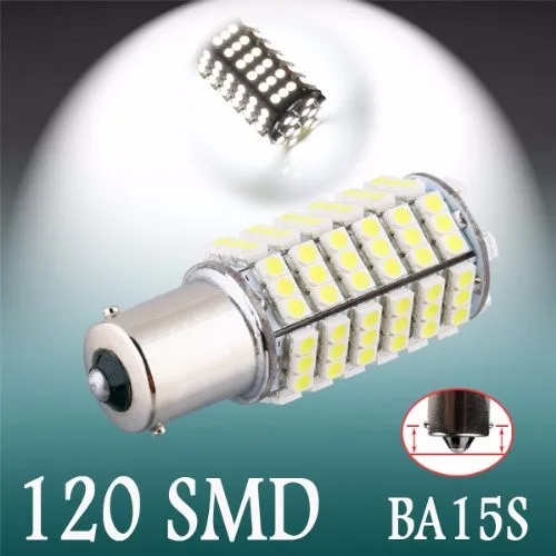 

Par Lampada 120 Leds 1156 Ba15s 1 Polo Luz Re Super Branca P21w Alto Brilho