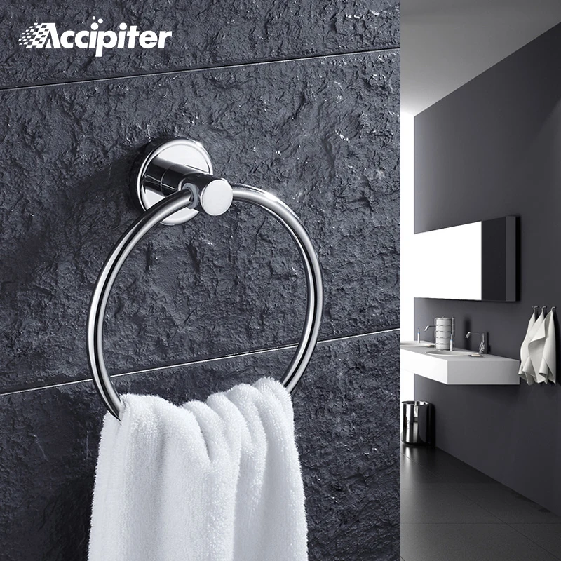

Lavatory Chrome Towel Holder Brass Made Towel Ring Towel Bar Bathroom Towel Accessories