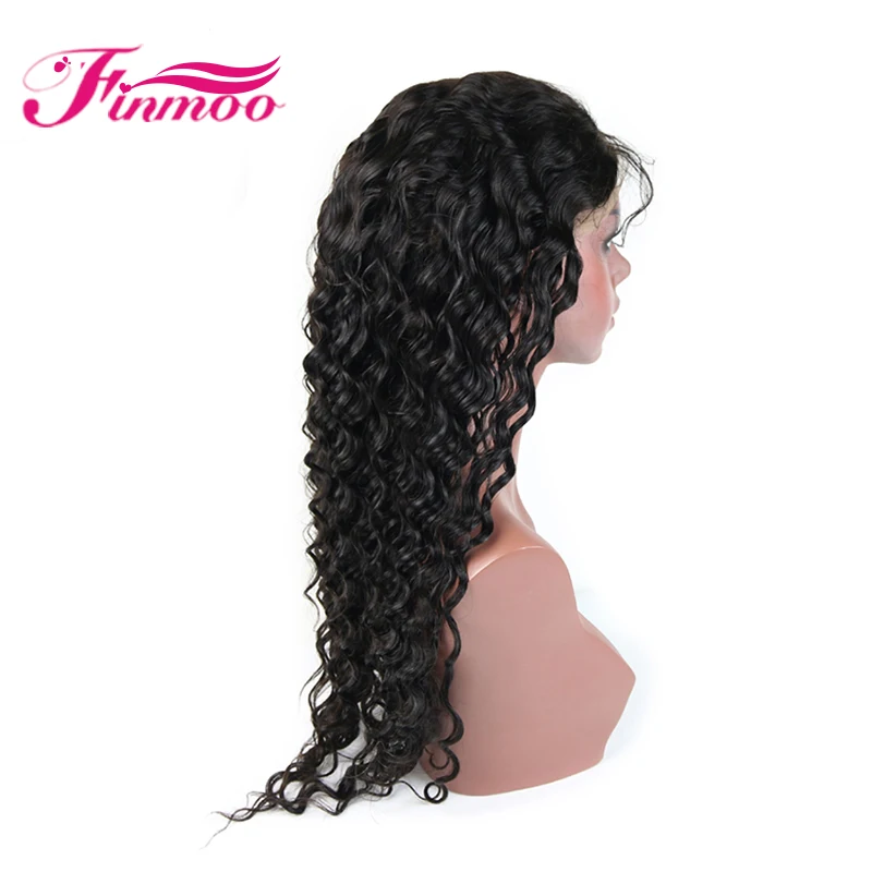 Глубокая волна Синтетические волосы на кружеве натуральные парики