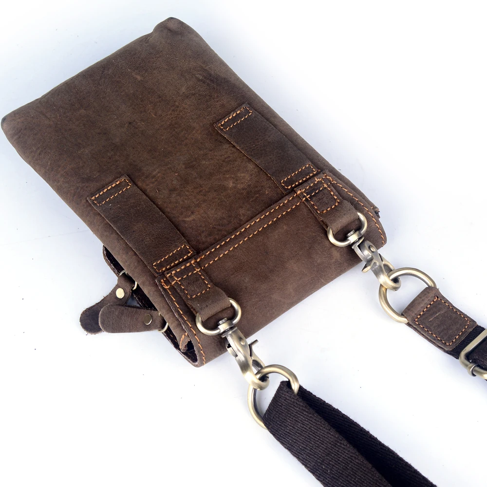 2016 Распродажа! натуральный натуральная кожа мужская сумка-мессенджер crazy horse