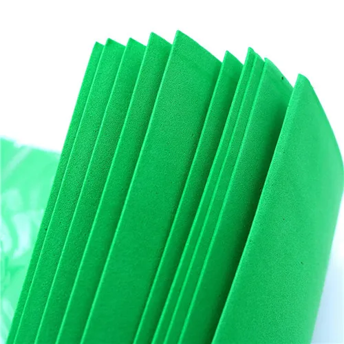 green 10 шт. 50*50 см EVA пенопластовая бумага DIY ручной работы подарки карты декор материалы для скрапбукинга разноцветные цветы вечерние губчатая бумага - Цвет: green