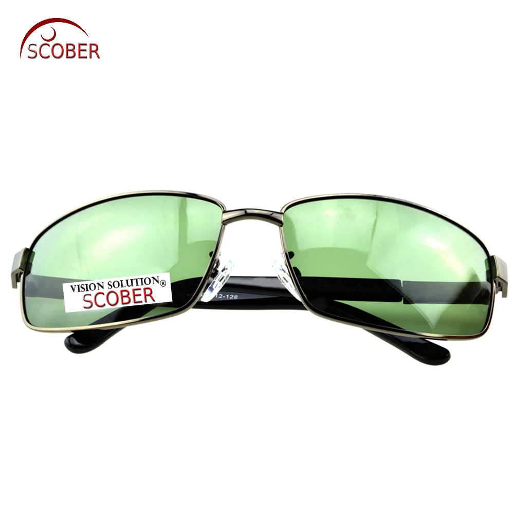 = Мужские дизайнерские поляризационные очки Scober серые солнцезащитные с полной