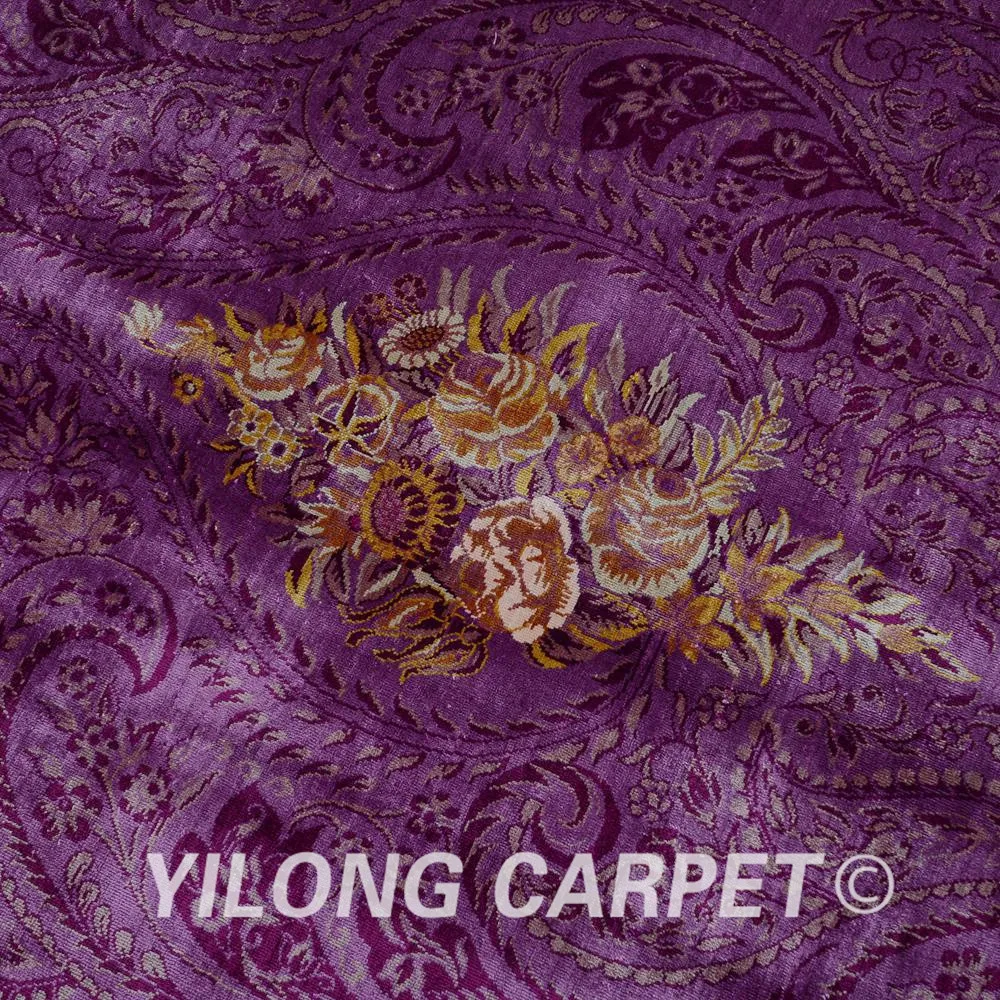 Yilong 6 56 'x9. 84 Хереке ковер галерея фиолетовый vantage Античная Восточный (1647)|oriental