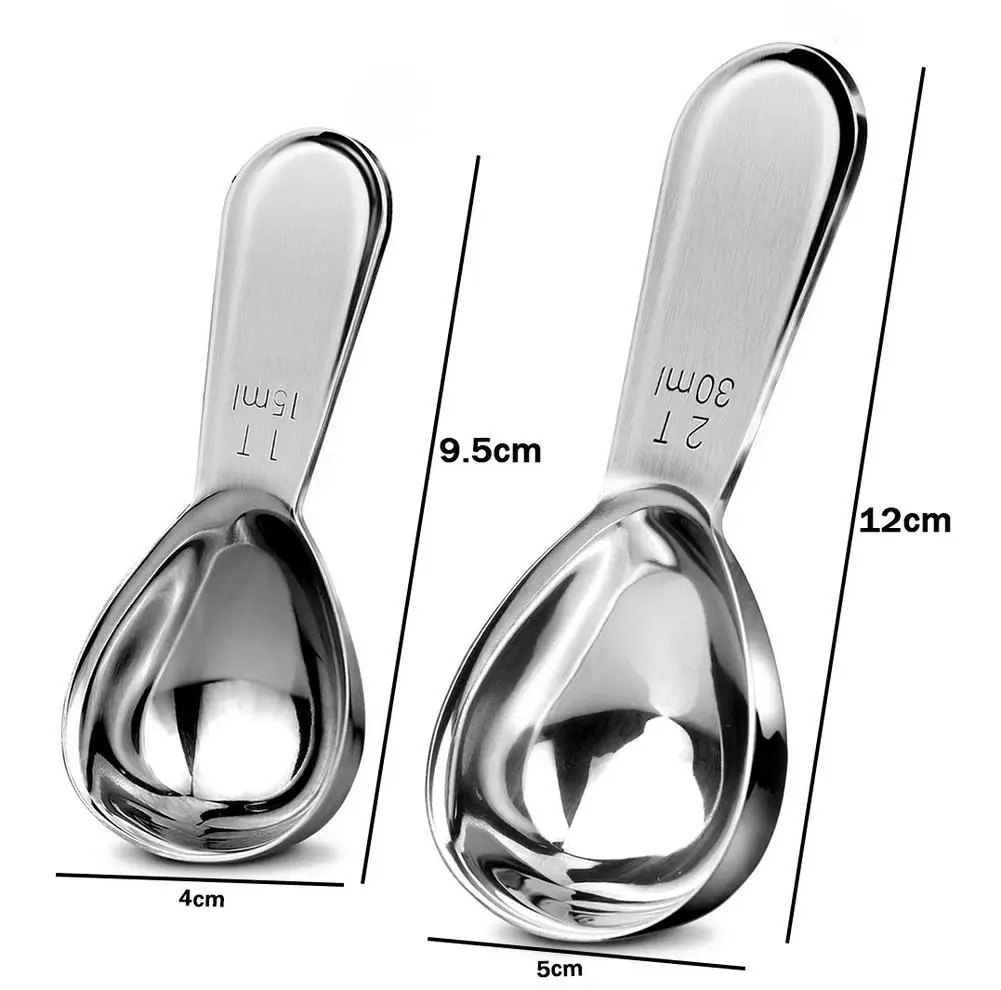 Мерная ложка из нержавеющей стали Антикоррозийная кофейные бобы порошок чайная