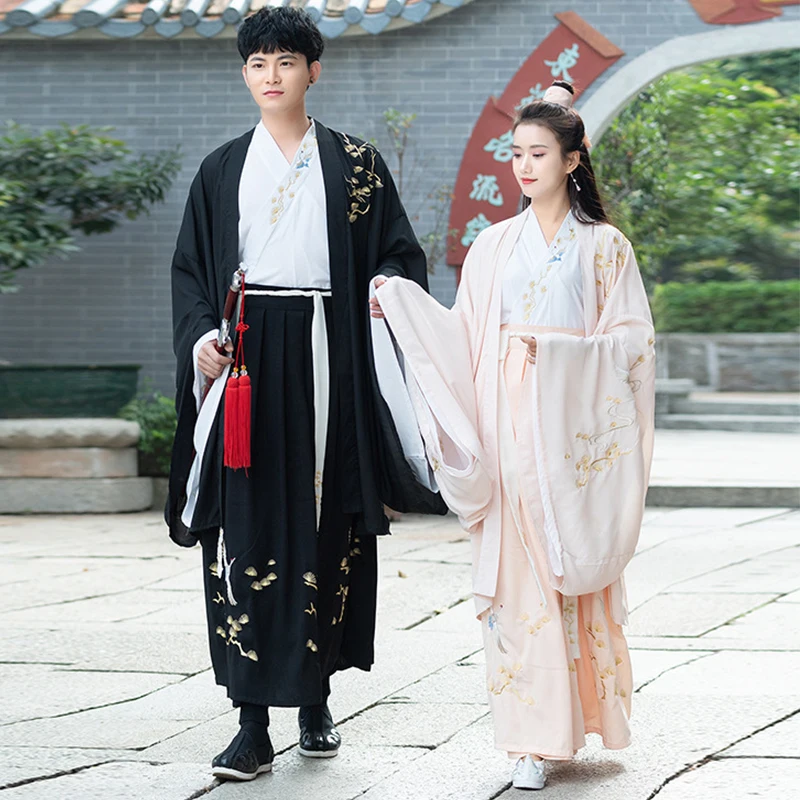 Женский и мужской костюм Hanfu для сценического танца традиционный китайский